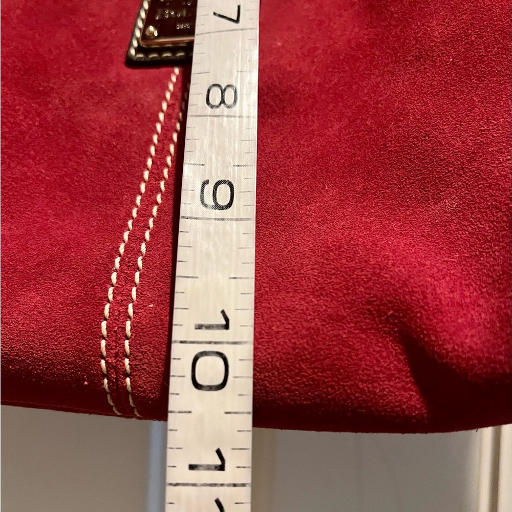 Dooney & Bourke red suede bag - Picture 11 of 16